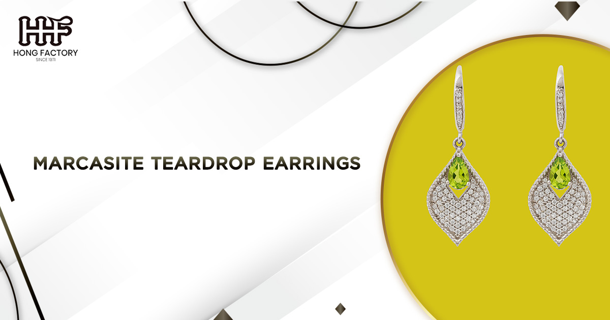 Marcasite Teardrop Earrings
